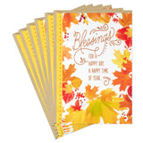 Hallmark Thanksgiving Cards, Blessings For A Happy Day (6 Cards with Envelopes)