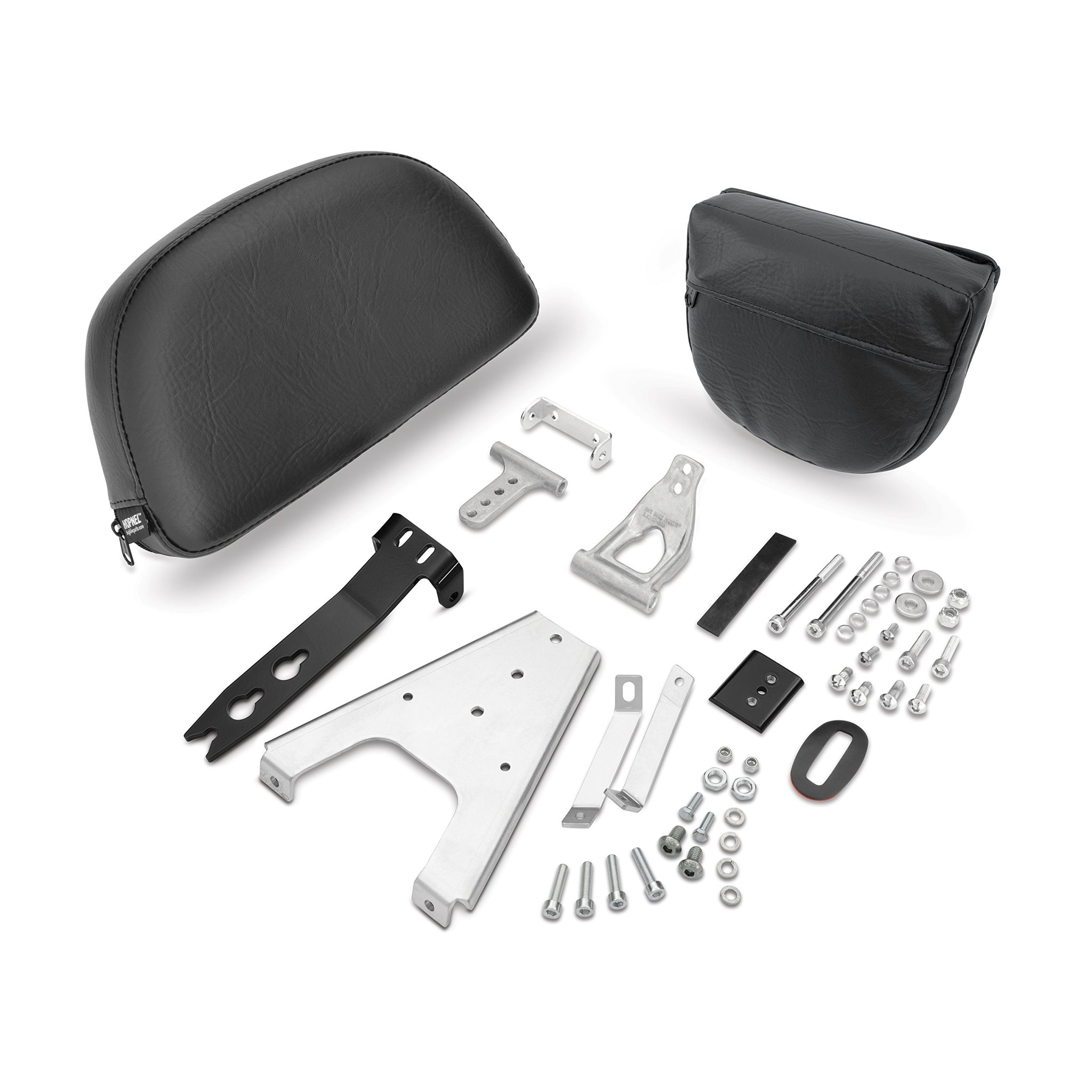 Show Chrome Accessories 30-208 Black Detachable Smart Mount Backrest (Indian)