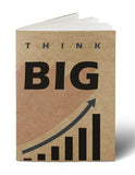 Think Big Brown Texture Finish Hand Made Notebook Diary