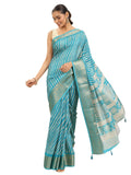 Libas Womens Printed Silk Blend Saree With Blouse Piece