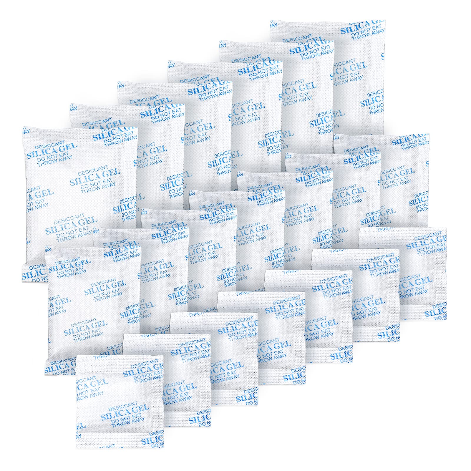 10/20/50 Gram(50 Packs) Moisture Absorbers, Premium Silica Gel Packs, Silica Packets for Storage, Silica Gel Desiccant Packets F