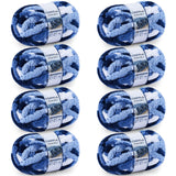 Cozyful Chunky Yarn for Hand Knitting - #10 Chunky Chenille Blanket Yarn, Jumbo Big Thick Chunky Yarns for Crocheting, Tie Dye B