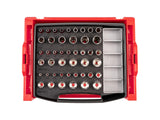 TEKTON 3/8 Inch Drive Shallow, Semi-Deep, and Deep 6-Point Socket Set with Open Top Drawer and Rack, 45-Piece (1/4-1 in.) | SHD9