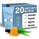 H2O Therapy Body Wash Soap, Travel Size Hotel Hospitality, 0.85 oz (Case of 20)