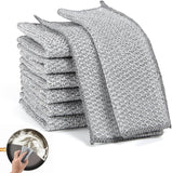 TAWZIX NonScratch Steel Wire Dish Cloth Wire Dishwashing Rags, Steel Wire Dish Cloths for Wet & Dry Use,StainlessSteel Scrubbe