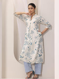 Libas Women'S Cotton Blend Straight Kurtas (29423O_Blue_Xl)