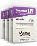 Pure Wisteria Wax Melts Bulk Pack - Formula 117 - 4 Highly Scented 3 Oz. Bars (12 Oz. Total) - Made With Essential & Natural Oil