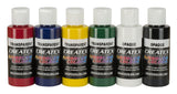 Createx Colors 580100 Airbrush Paint Set, 2 Ounce (Pack of 6), Multicolor, 12 Fl Oz