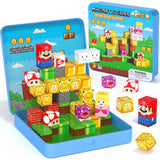 Mini Magnetic Blocks - 49 PCS Travel Magnet Building Blocks for Toddlers - STEM Educational Magnetic Building Toys with Portable