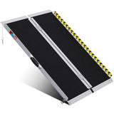 WHALEMOTOR Portable Wheelchair Ramp 4FT, Anti-Slip Aluminum Folding Portable Ramp, Wheelchair Ramps for Home, Weight Capacity Up