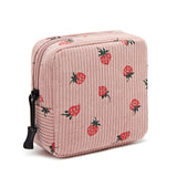 ZOEMTIU Small Makeup Bag for Purse,Mini Cosmetics Bag cute Zipper corduroy Cosmetic Pouch Storage Pouch Travel Toiletry Organize