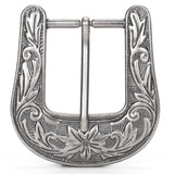 Embroidery Belt Buckle Only For Men, Belt Buckles For Men, Buckle For Belt Men QuickInstall 1.5 Inch Silver Western Cowboy Acce
