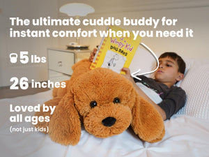 Tons of Love Weighted Stuffed Animals for Adults, Teens & Kids - Stuffed Animal Dog for Better Sleep - Emotional Support Plush -