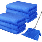 IIDEA 6 Pack Microfiber Cleaning Cloths Extra Large 30inch x 20inch,XL Rags Washable Reusable Streak Free Lint Free Towels for Floor M