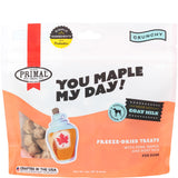 Primal Freeze Dried Dog Treats, You Maple My Day; Pork & Maple with Goat Milk, Grain Free Training Treats for Dogs with Probioti