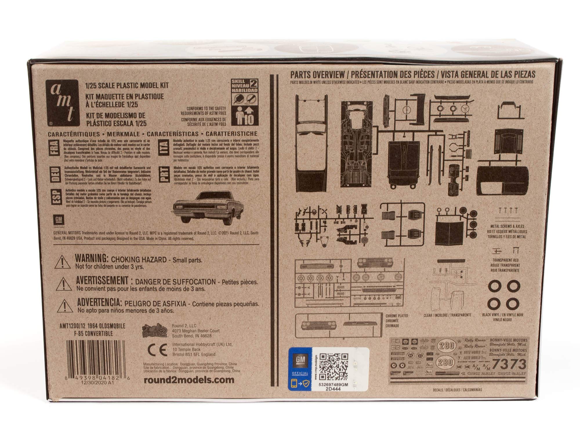 Amt 1964 Olds Cutlass F-85 Convertible125Th Scale Model Kit
