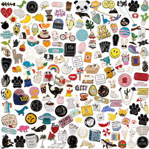 20 PCS Mixed Enamel Brooch Pins Bulk Set | Decoration Lapel Pin Clothes Accessories Birthday Christmas Festival Gift for Girls W
