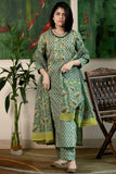 Gosriki Women'S Rayon Blend Printed Straight Kurta With Pant & Dupatta (Sanghvi Green-Vks01-Gs_L_Green_Large),Green,,B0DP286NDM