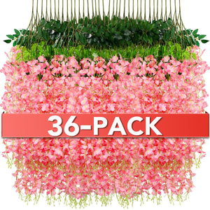 Alotiki Wisteria Hanging Flowers,Hanging Flowers,Wisteria,Fake Hanging Flowers,Fake Wisteria,Hanging Flowers for Decoration, Wed