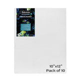 Eduway Canvas Board For Painting- 10X12 | Premium Quality 7Oz Pre-Primed Cotton Canvas Board For Artists & Beginners | Ideal For