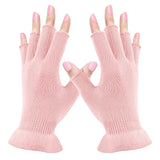 MIG4U Fingerless Moisturizing Gloves, Half Finger Touchscreen Beauty Glove for Eczema, SPA, Dry Hands, Skin Treatment, Summer Su