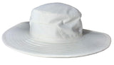 Teknik Cricket Panama Sun Hat With Mesh Extra Wide Brim (XLarge) Unisex White