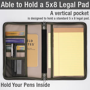Tintris Zipper Journal Notebook Cover for 5.5 x 8.25 A5 Moleskine LEUCHTTURM Notebooks Journals Planners Sketchbooks Legal pads