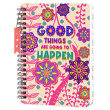 Jhingalala Diaries Good Things Design Hardbound Wiro Notebook Diary With Dangler I Spiral Notebook With Calendar 2025 And 2026
