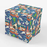 Stesha Party Space Aliens Gift Wrapping Paper Folded Flat 30 x 20 Inch 3 Sheets