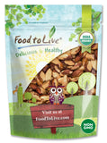 Food to Live Organic Dry Roasted Brazil Nuts with Himalayan Salt, 4 Pounds Non-GMO, Oven Roasted, Lightly Salted, No Oil Added, 