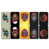 woopme Set of 5 Magnetic Gorilla Graphic Bookmark for Book Lovers Readers Students Gift Magnetic Page Clips Folding
