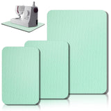 Drydiet 3 Pcs Sewing Machine Muffling Mat Pedal Mat Sewing Machine Pad No Slip Rubber Stay in Place Mats for Calms Vibration(Gre