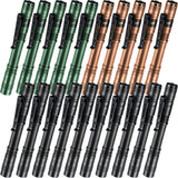 Hortsun 20 Pcs Mini Pen Light Flashlights Gifts for Fathers Day Pocket Flashlights Pen with Clip Small LED Handheld Slim Torches