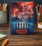 Graphic Word Stranger Things Spiral Notebook, A5, 160 Pages, 100 Gsm Unruled Plain Paper, Multicolour, WireOBound, Pack Of 1
