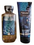 Bath & Body Works Wicked Vanilla Woods Ultimate Hydration Body Cream and Body Gel Wash 2 Piece Set