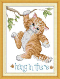 Cross Stitch Stamped Kits PrePrinted Fabric CrossStitch Kits Beginner Kids Adults, Diy Embroidery Crafts Needlepoint Starter K