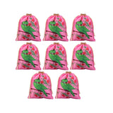Kuber Industries 8 Pcs Satin 7x9 Inch Potli Bags for Women | Wedding Return Gift Potli | Ladies Potli Pouches for Party, Birthda