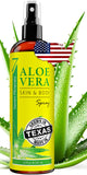 Seven Minerals, Aloe Vera Spray for Body & Hair - From Freshly Cut Organic Aloe (99%), Extra Strong, Easy to Apply, No Thickeners So It Absorbs Rapidly, No Sticky Residue - Made in USA (12 fl oz)