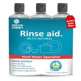 Nature Clean All Natural Dishwasher Rinse Aid Cleaner, Liquid Dishwasher Rinse Agent for Spot-Free Glass & Cutlery in Hard Water