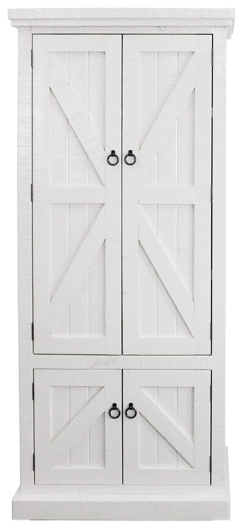 American Heartland Rustic Double Door Pantry, Bright White