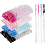 Corconess 200pcs Skinny Mascara Wands Mini Eyelash Brushes Disposable Lash Spoolies Eyebrow Brush Spoolies For Eyebrows Eyelash 