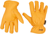 Kinco Lined Grain Buffalo Leather Ranch and Work Glove, Single Pair, Large