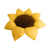 TONBO Soft Plush Small Cute and Cozy Nature Dog Cat Bed, Washer and Dryer Friendly (Sunflower)