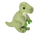 Wild Republic Pocketkins Eco T.Rex, Stuffed Animal, 5 Inches, Plush Toy, Made from Recycled Materials, Eco Friendly