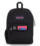 Jansport Cross Town Backpack - Travel, Or Work Bag With Water Bottle Pocket, Black