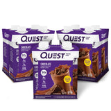 Quest Nutrition Ready To Drink Chocolate Protein Shake, 30g Protein, 4g Net Carbs, Gluten Free, Keto Friendly, 11 fl oz - Pack o
