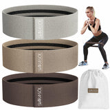 Svra Sl Fabric Resistance Bands Set of 3 for Legs, Glutes, Arms, Booty Bands for Women and Men, Resistance Bands for Working Out