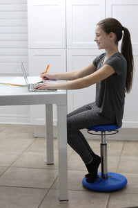 Kore Kids Adjustable Height Tall Wobble Chair - Flexible Seating Stool For Classroom, Elementary School, Add/Adhd - Assembled In