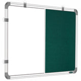 Yajnas 2X3 Feet Premium Combination Board (Non - Magnetic Whiteboard With Green Pin-Up/Notice Board) For Home, Office And School