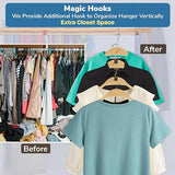 Wooden Suit Hangers with Bowed Contoured Shoulders, Natural Wood Finish